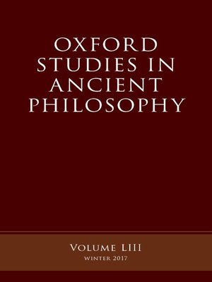 cover image of Oxford Studies in Ancient Philosophy, Volume 53